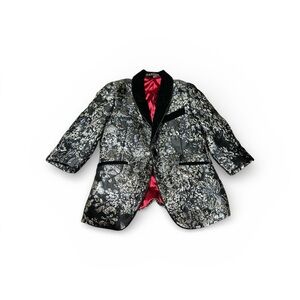 Boys Romano Luxury Floral Brocade Blazer size 4 18062 Easter wedding formal